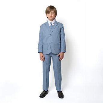 Boys 6-20 Leo Linen 5 pc Suit