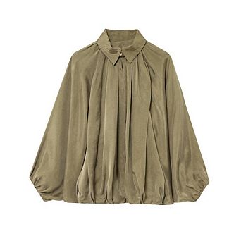 Women's Loose Batwing Sleeve Pilot Jacket Casual Bomber Coat for Daily Wear