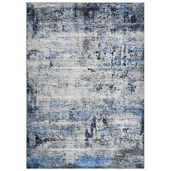 Large Washable Area Rug, Abstract Living Room Rugs for Home Decor, Non Slip Stain Resistant