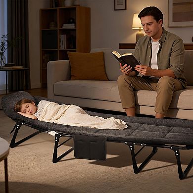 ANIXOL Portable Foldable Camping Bed, & Steel Frame
