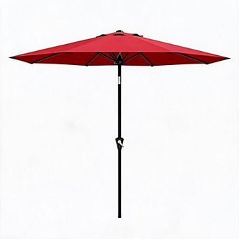 9FT Outdoor Table Umbrella with Smooth Crank Lift,without base