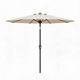 9FT Outdoor Table Umbrella with Smooth Crank Lift,without base