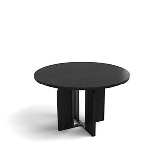 47"-63" Extendable Round Dining Room Table for 4-8