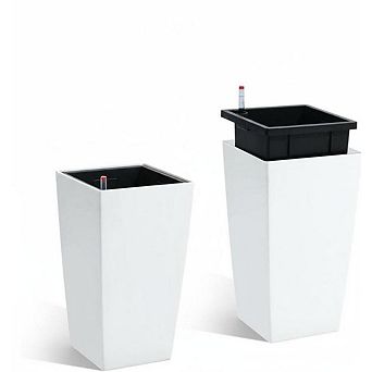 2 pc Planters,with Drainage Holes, Water Level Monitor, Inner Bucket,and Automatic Watering System