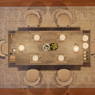 Elegant Dining Table - 71-inch Superior Wood Finish,Supporting 500 lbs, for Modern Dining Spaces