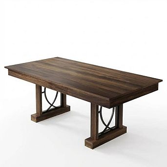 Elegant Dining Table - 71-inch Superior Wood Finish,Supporting 500 lbs, for Modern Dining Spaces