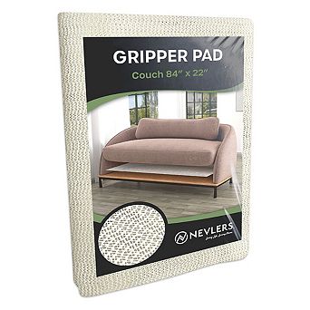 Nevlers Non-Slip Couch Gripper Pad 84" x 22" - White