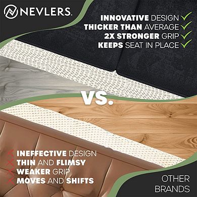 Nevlers Non-Slip Couch Gripper Pad 84" x 22" - White