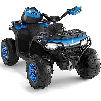 12V Ride On Tractor Toy for Toddlers, Trailer Included, Battery Powe
