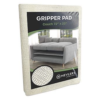 Nevlers Non-Slip Couch Gripper Pad 72" x 22" - White