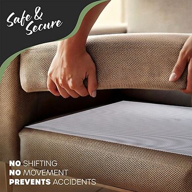 Nevlers Non-Slip Couch Gripper Pad 72" x 22" - White