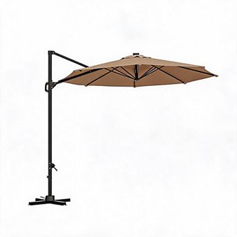 10Ft Patio Umbrella 360 Degree Rotation with Base Included