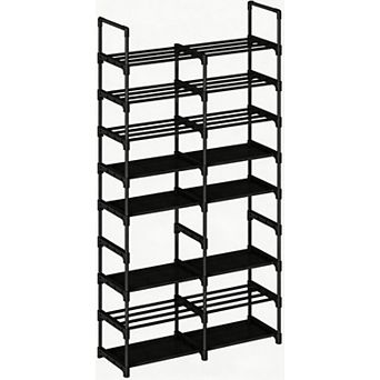 ANIXOL 8 tier Metal and Non-Woven Fabric Shoe Storage Organizer