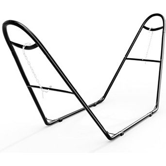 Universal Double Hammock Stand, 550lb Heavy Duty Frame Fits 9-14ft Hammocks for Outdoors