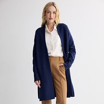 Women's Nine West Longline Car Coat