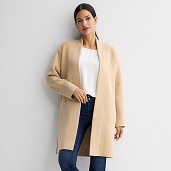Women's Nine West Longline Car Coat