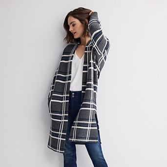 Women's Nine West Longline Car Coat