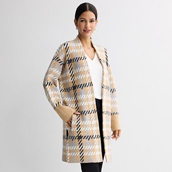 Women's Nine West Longline Car Coat