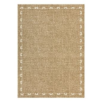Fashionwu Modern Bow Border Rug for Living Room Solid Washable Non Slip Carpet Thin Soft Indoor Mat