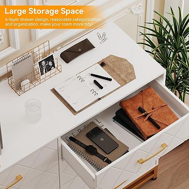 8 Drawer Dresser Chest Storage Cabinet Clothing Organizer Console for Bedroom