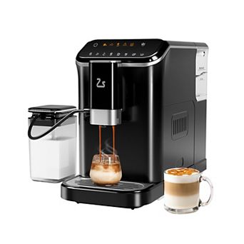 Fully Automatic Coffee Maker Machine with Touchscreen Grinder and Frother