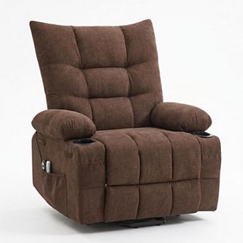 Swivel Rocker Power Lift Recliner Chair Heated Massage Lounge Armchair
