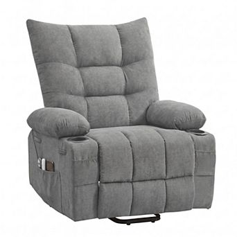 Swivel Rocker Power Lift Recliner Chair Heated Massage Lounge Armchair