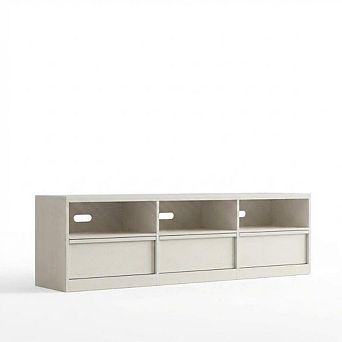 Wooden Media Console TV Stand Entertainment Center Storage Organizer for Living Room