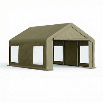 ANIXOL Durable Waterproof Outdoor Shelter with Stable Metal Frame