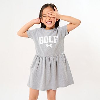 Golf Arched Bow - Toddler Girl's Graphic Dress