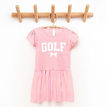 Golf Arched Bow - Toddler Girl's Graphic Dress