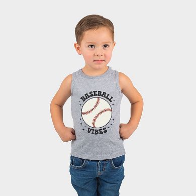 Vintage Baseball Vibes - Toddler Graphic Tank