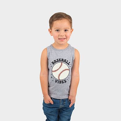 Vintage Baseball Vibes - Toddler Graphic Tank