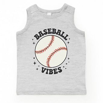 Vintage Baseball Vibes - Toddler Graphic Tank