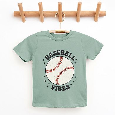 Vintage Baseball Vibes - Youth Short Sleeve Graphic T-Shirt