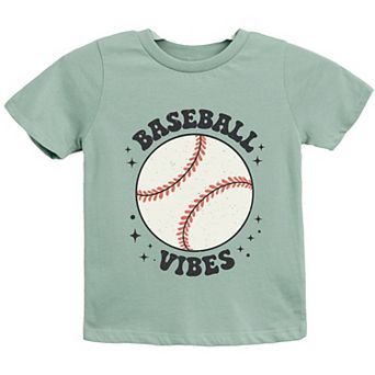 Vintage Baseball Vibes - Youth Short Sleeve Graphic T-Shirt