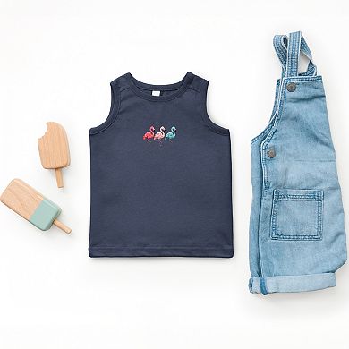 Three Flamingos - Toddler Graphic Tank