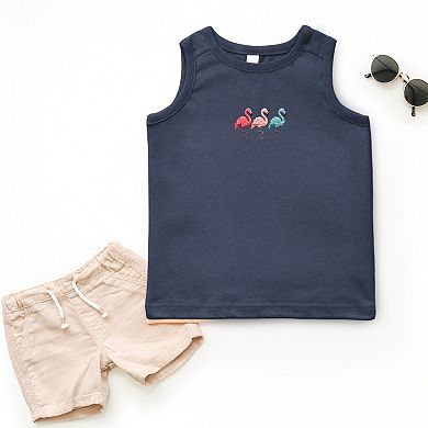 Three Flamingos - Toddler Graphic Tank