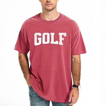 Golf Arched Varsity - Men's Garment Dyed Graphic T-Shirt