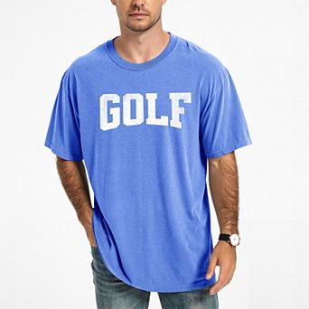 Golf Arched Varsity - Men's Garment Dyed Graphic T-Shirt