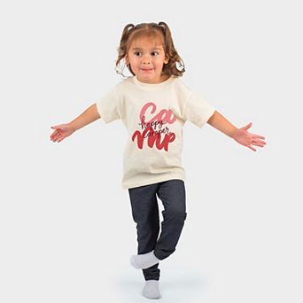 Happy Camper Cursive - Toddler Short Sleeve Graphic T-Shirt