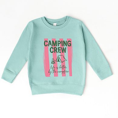 Camping Crew Stripes - Toddler Graphic Sweatshirt