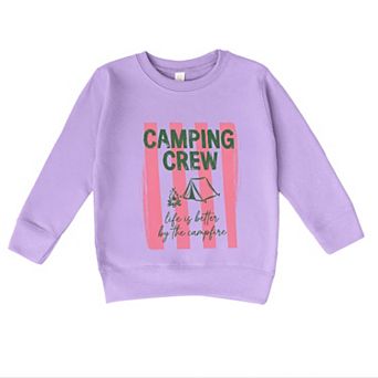 Camping Crew Stripes - Toddler Graphic Sweatshirt