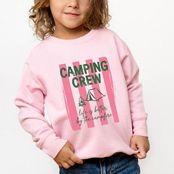 Camping Crew Stripes - Toddler Graphic Sweatshirt