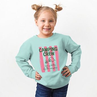 Camping Crew Stripes - Toddler Graphic Sweatshirt