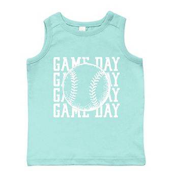 Distressed Game Day Baseball - Toddler Graphic Tank
