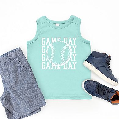 Distressed Game Day Baseball - Youth Tank Top