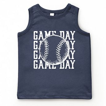 Distressed Game Day Baseball - Youth Tank Top