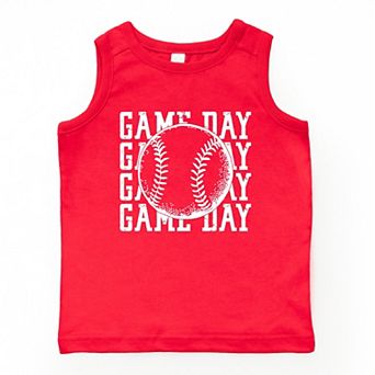 Distressed Game Day Baseball - Youth Tank Top