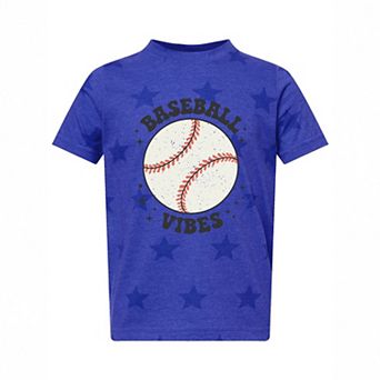Vintage Baseball Vibes - Toddler Short Sleeve Star Tee